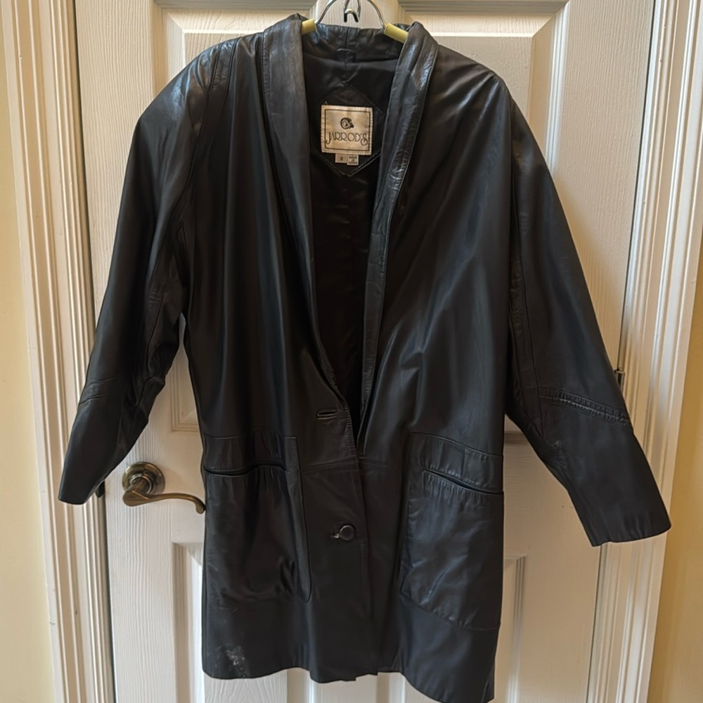 Leather coat